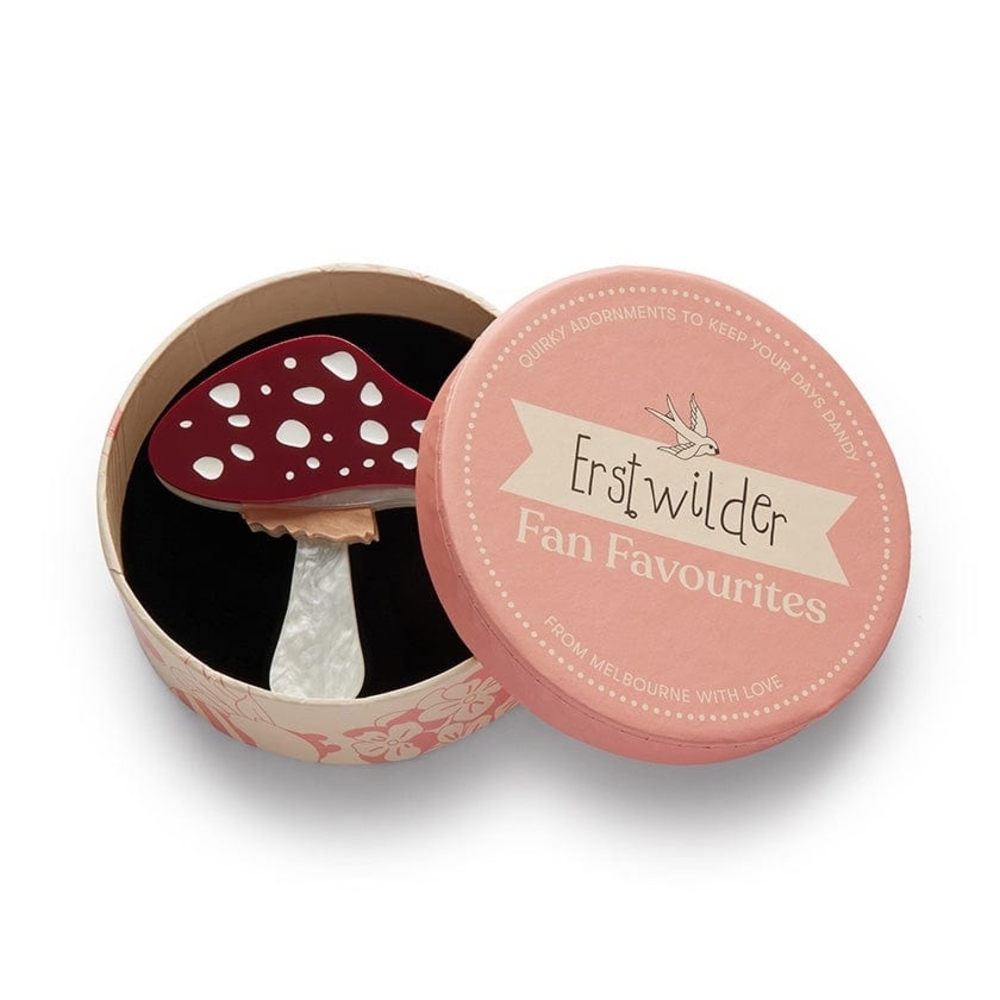 Well Spotted Brooch Erstwilder Fungus Mushroom. 🍄🍄🍄